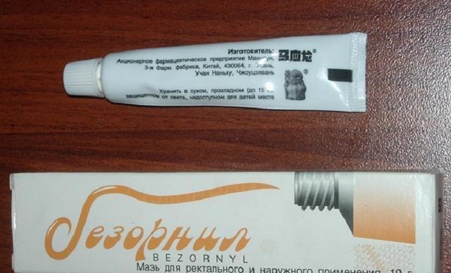 Mazilo Bezornil - voljno zdravilo za zdravljenje hemoroida