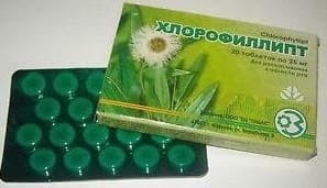 chlorofylliptové tablety s angínou