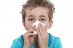 il bambino non respira un naso senza un moccio