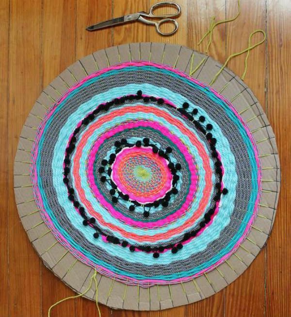 Schemes of knitted and woven rugs