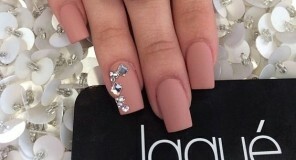 Manicure com laca bege. Opções elegantes