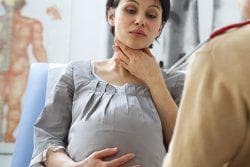 pregnancy problems with a throat